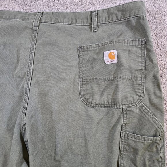 Carhartt Carpenter Shorts Green Utility Pockets Men's Sz 44 B278-MOS‎ - Picture 4 of 8